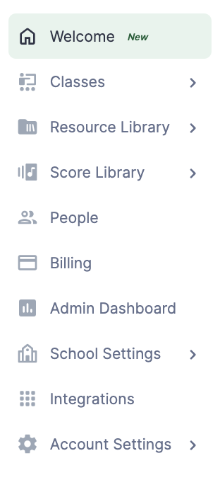 Klassen tab